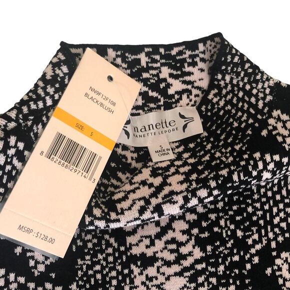 Nanette Lepore Sweater Dress Snake Print Small - Picture 2 of 11